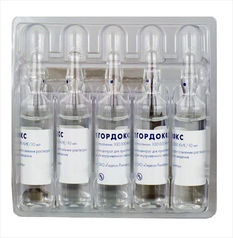 гордокс раствор для внутривенного введения 10 000 кие/1 мл 10 мл n5 амп фото