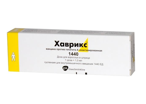 хаврикс-а суспензия для инъекций 1440 ед/доза для взрослых n1 шприц (вакцина от гепатита а) фото