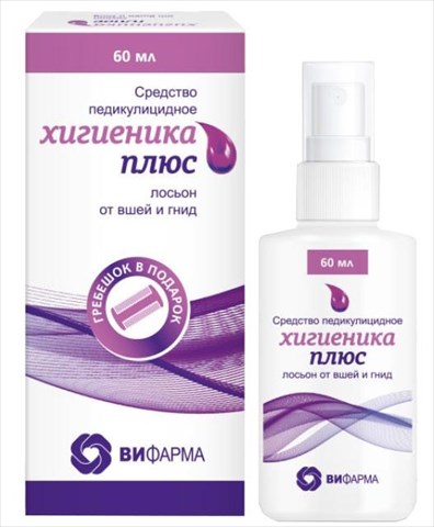 хигиеника плюс ср-во педикулицидное 60мл фото