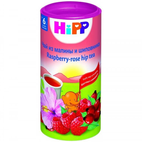 хипп чай с малиной и шиповником с 6 месяцев 200 г фото
