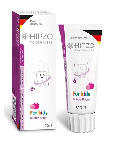 хипзо з/паста детская бабл бум 75мл 6 плюс  фото