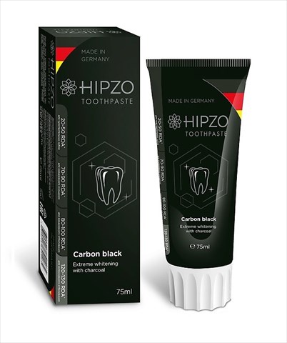 хипзо з/паста карбон блэк 75мл экстра-отбел с углем фото