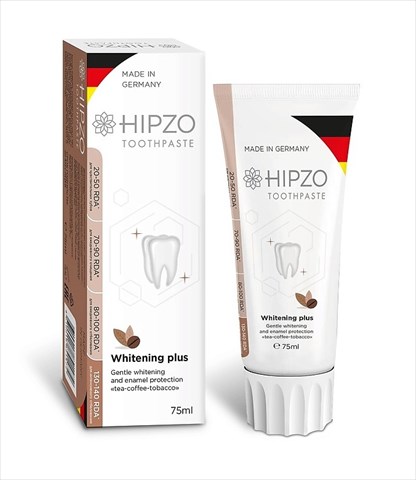 хипзо з/паста вайтенинг плюс 75мл безопасн отбел и защита эмали чай-кофе-табак фото