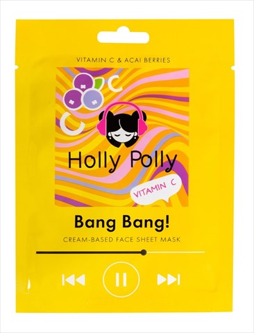 холли полли маска для лица ткан витамин с/ягоды асаи n1 бэнг-бэнг фото