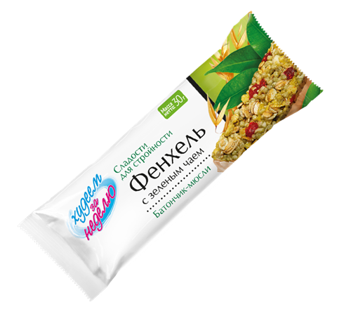 худеем за неделю мюсли слим с фенх и зел чаем,30г  фото