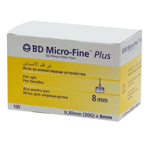 bd микро-файн плюс иглы для шриц-ручки 0,3ммx8мм р 30g n100 30g фото