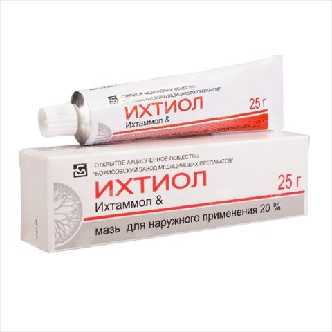 ихтиоловая мазь для наруж примен 20% 25г фото