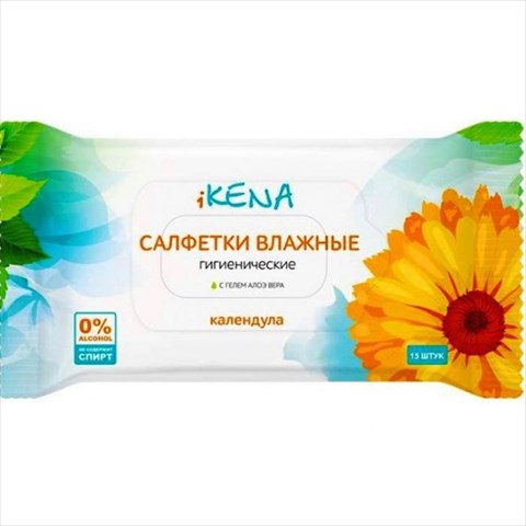 икена салфетки влаж антибакт №15 календула фото