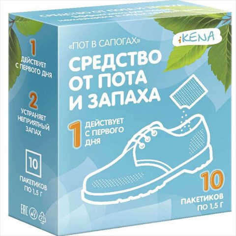 икена ср-во от пота и запаха 1,5г n10 в сапогах фото