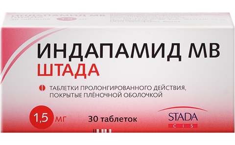 индапамид мв-штада таб ппо с пролонг высвоб 1,5мг n30 фото