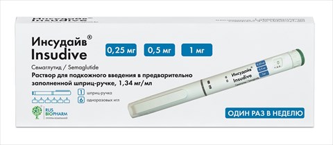 инсудайв р-р для п/к введ 0,25/0,5/1мг/доз шпр-ручка 3мл n1 плюс иглы n6шт фото