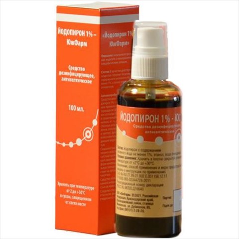 йодопирон спрей 1% 100мл n1 фото