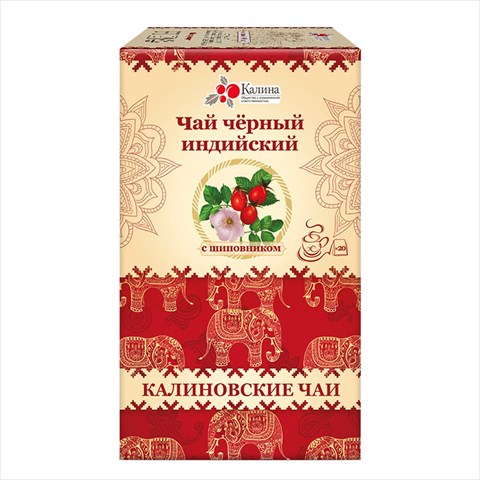 калиновские чаи чай черный индийский с шиповником фильтр-пак 1,8г n20 фото