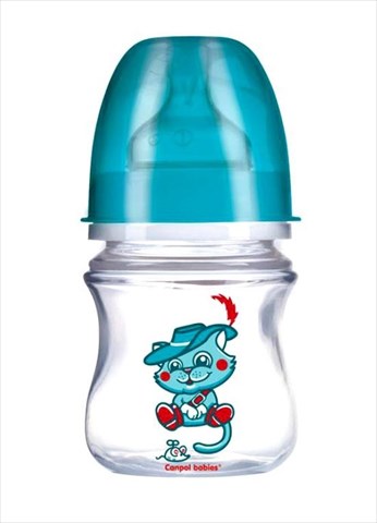 канпол бэби easy start pp бутылка антиколиковая арт 35/100 120мл 3 плюс мес розовая с широк горлом фото