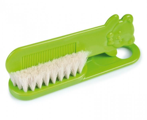 канпол расческа плюс щетка для волос 2/424 с натуральной щетиной фото