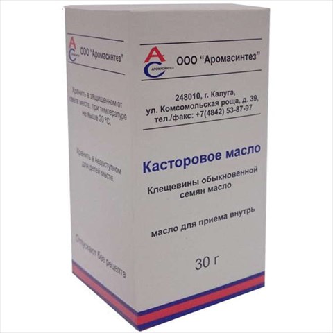 касторовое масло для внутр примен 30мл фото