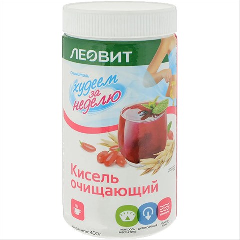 леовит кисель диетический банка 400г очищающий фото