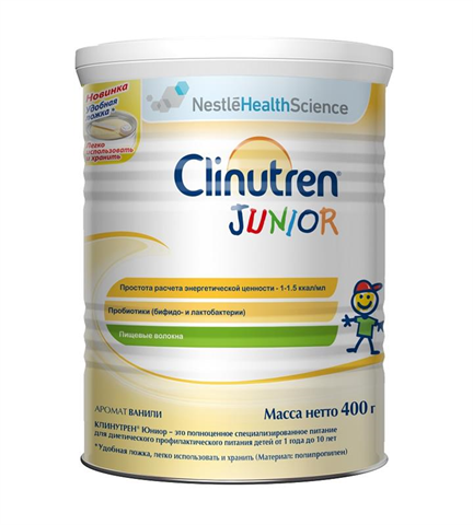клинутрен юниор смесь для энтеральн питан 400г сухая фото