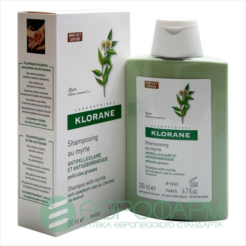 клоран шампунь с экстрактом мирта 200 мл для жирных волос фото