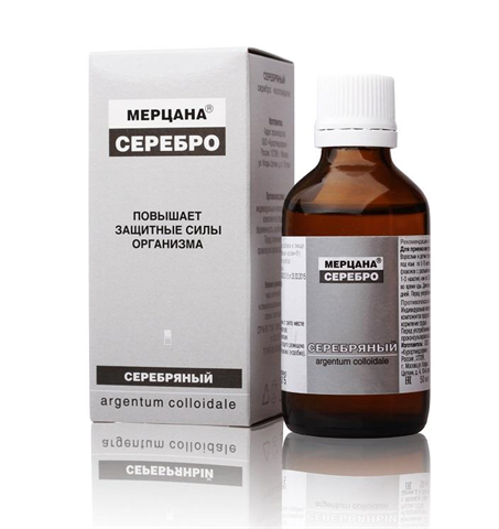 серебряный (мерцана серебро) 50 мл капли фото