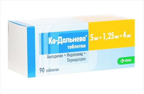 ко-дальнева таб 5мг плюс 1,25мг 4мг n90 фото