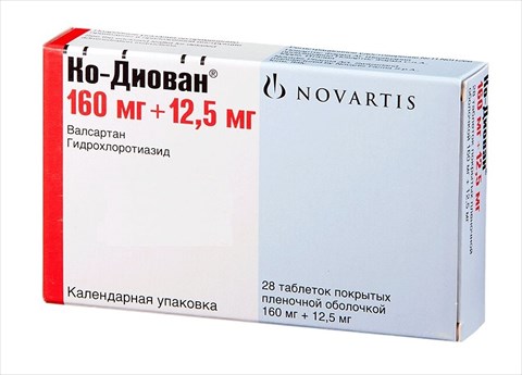 ко-диован таб по 160мг плюс 12,5мг n28 фото