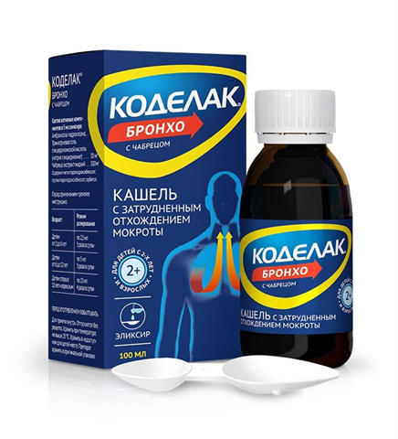 коделак бронхо эликсир 100мл с чабрецом фото