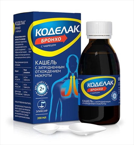 коделак бронхо эликсир 200мл с чабрецом фото