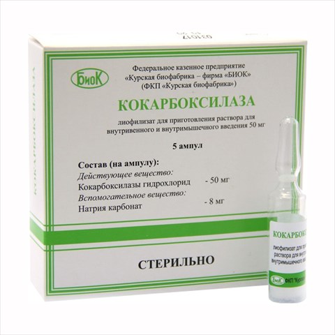 кокарбоксилаза лиофил для р-ра для в/в и в/м введ 50мг n5 плюс раств-ль фото