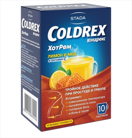 колдрекс хотрем мед/лимон порошок n10 фото