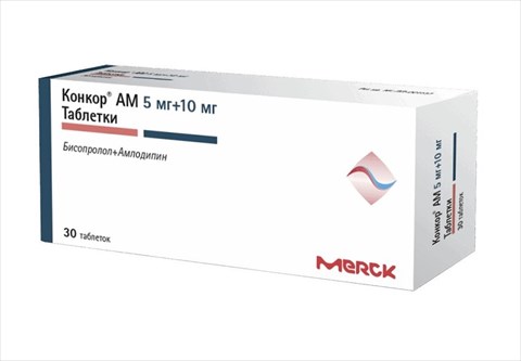 конкор ам таб 5мг плюс 10мг n30 фото
