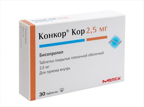 конкор кор 2,5 мг n30 табл фото