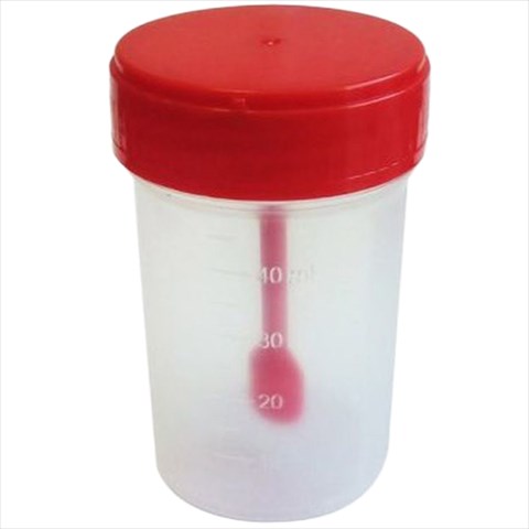 контейнер для сбора биоматериалов 60мл стерил ложка-шпатель фото