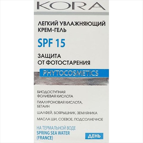 кора крем-гель 50мл spf 15 легкий увлажн фото