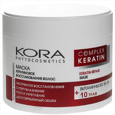 кора маска для волос 300мл кератиновое восстан фото
