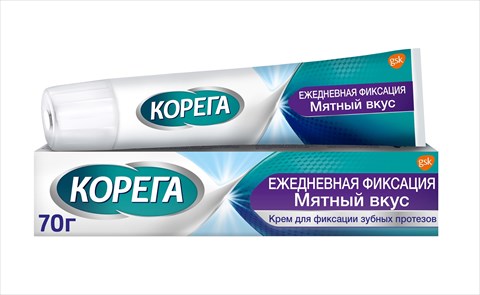корега крем для фикс з/протезов ежедневная фиксация 70мл мятный вкус фото