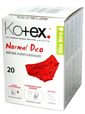 котекс део нормал прокладки ежедн n20 фото