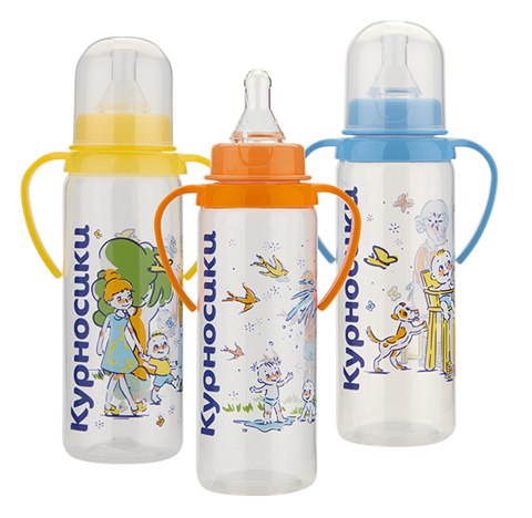 курносики бутылка с соской силик арт 11139 250мл колобок с ручками фото