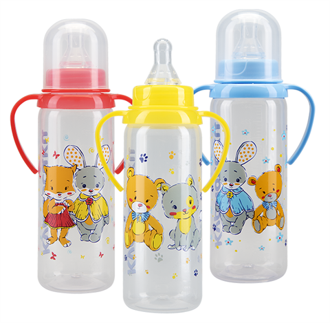 курносики бутылочка с силиконовой соской 250 мл 6 плюс с ручками 11005 фото