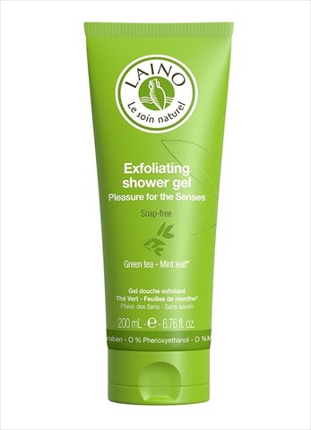 лаино гель-эксфолиант для душа зеленый чай с мятой 200 мл фото