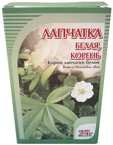 Лапчатка белая корни пач 25 г цена 93 руб в Мытищах, купить Лапчатка ...