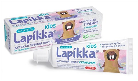 лапикка кидс з/паста 45г 3-7 лет молочный пудинг с кальцием фото