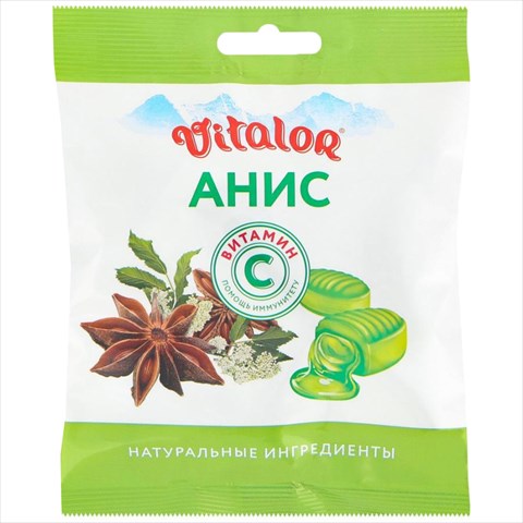виталор карамель леденц 60г вит с и анис фото