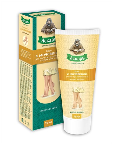 лекарь крем для ног 75мл мочевина размягчающий фото