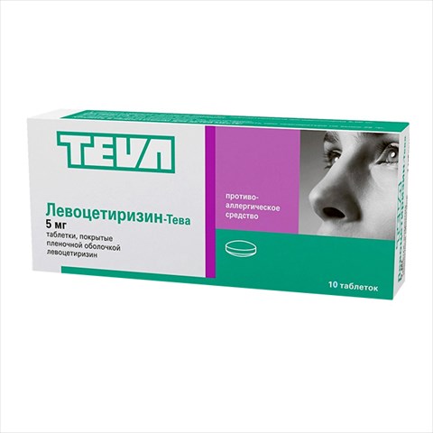 левоцетиризин -тева таб ппо 5мг n10 фото