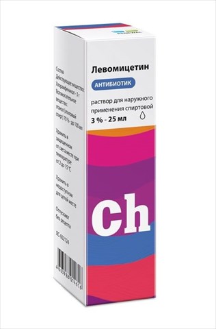 левомицетин-renewal р-р для наруж спирт 1% 25мл фото