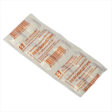 левомицетин таб 500мг n10 фото