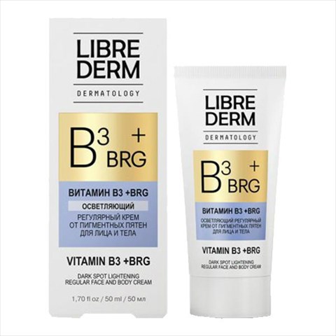 либридерм дерматолоджи витамин b3 плюс brg крем для лица и тела 50мл п/пигментных пятен фото