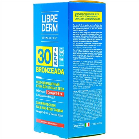 либридерм бронзиада крем 150мл spf 30 омега 3-6-9 фото