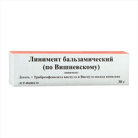 линимент бальзамический по вишневскому линим 30г фото
